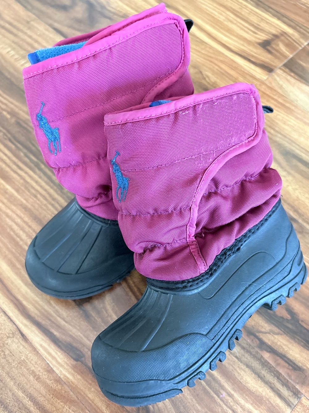 Ralph Lauren Polo Hamilten EZ Girls Pink Insulated Snow Winter Boots Size 10